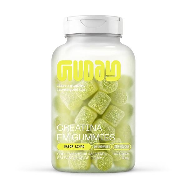 Creatina em Gummies Guday - Sabor Limão 60 Unidades