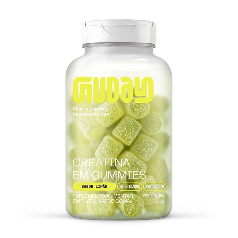 Creatina em Gummies Guday - Sabor Limão 60 Unidades