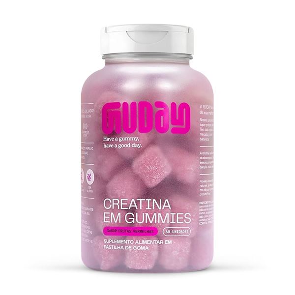 Creatina em Gummies Guday � Sabor Frutas Vermelhas 60 Unidades