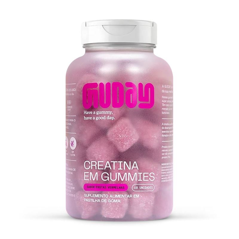 Creatina em Gummies Guday � Sabor Frutas Vermelhas 60 Unidades