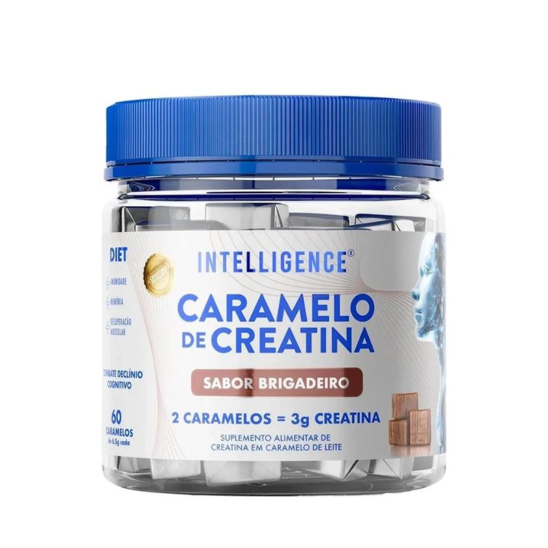 Caramelo de Creatina Sabor Brigadeiro Intelligence 60 Caramelos