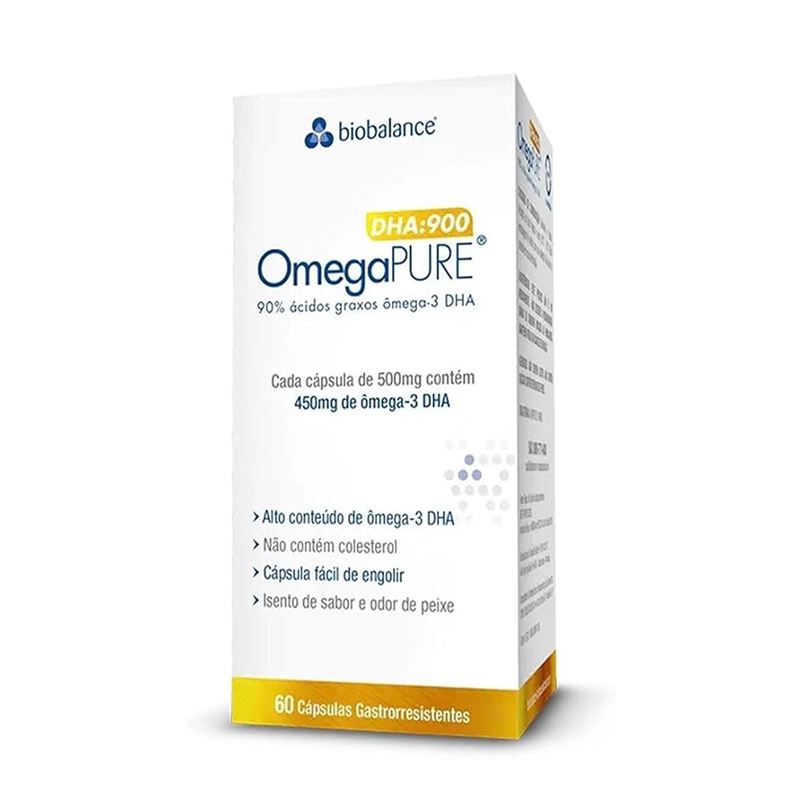 Omega Pure DHA 900 Biobalance 60 Cápsulas 